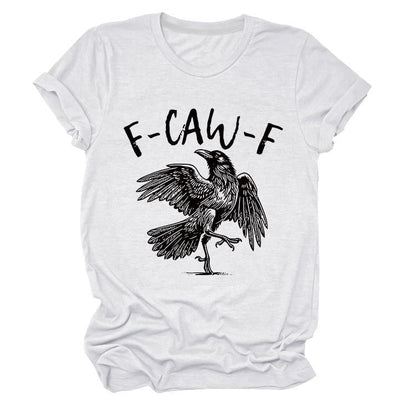 ✨Surprise Price: Only £10.99✨Humorous Crow Graphic T-Shirt – Say It With a Caw!