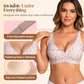 🎉Final 12 Hours- Only ￡9.99!!🌸💕Jelly Wireless Womens Comfortable Wireless Bras Push Up Bralettes Seamless Tshirts Bras Deep V Everyday Bras
