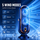 🥳2026 HOT SALE 50% OFF! 💨🌙Portable Table Fan – 5 speeds, ultra‑quiet, gentle breeze. Perfect for bedroom or office. Stay cool without noise! 😴✨
