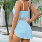 💃Hot Sale 49% OFF💃Deep V Drawstring One-Piece Swim Dress