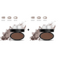 ✨Buy 1 Get 1 Free -ONLY ￡7.99!!🖌️50K+ Sold!!!🖤Eyebrow Stamp Powder Kit with Applicator Brush, One Press Perfect Brow Stamp, Waterproof Long Lasting 24H Wear Eyebrow Makeup for Lazy Daily Salon-Like Brows