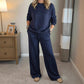 🎉 Last Day Promotion-60% OFF 🎉Women's Glitter Pullover Sweater & Pants 2-Piece Set