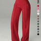 💗LAST DAY SPECIAL SALE 50% OFF👖Women's Plain Loose Wide Leg High Waist Sporty Straight Leg Pants with Pockets✨-Comfortable Daily Wear