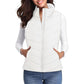 💖HOT SALE 50% OFF✨️Womens Sleeveless Zip Up Outerwear Stand Collar Quilted Puffer Vest💗
