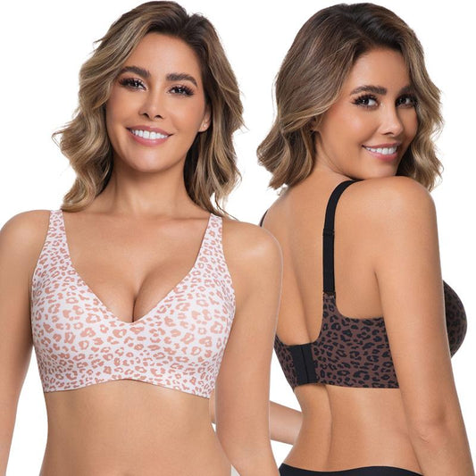 💖HOT SALE 50% OFF💕Women's Comfortable Wireless Bralettes Seamless Deep V Everyday Bra