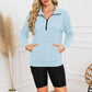 🎉2026 Hot Sale 50% OFF💞🔥Women's Half Zip Sweatshirt Hoodless Hoodie Stand Collar Top