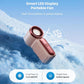 🌀BUY 2 GET 1 FREE This Summer!!!💨Mini Handheld Fan with LED Display –👍5-Speed Turbo Pocket size Fan.✨USB Rechargeable, High-Speed Cooling for Travel & Makeup. Perfect  Gift.  Portable Refrigeration