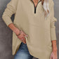 🎉2026 Hot Sale 50% OFF💞🔥Women's Half Zip Sweatshirt Hoodless Hoodie Stand Collar Top