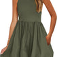 💕Last Day Promotion 49% OFF👗2025 Round Neck Bubble Dress with Pockets