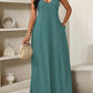 👗2026 Hot Sale 50% OFF💃✨Women's V-Neck Leopard Print Maxi Dress with Pockets