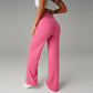 💗LAST DAY SPECIAL SALE 50% OFF👖Women's Plain Loose Wide Leg High Waist Sporty Straight Leg Pants with Pockets✨-Comfortable Daily Wear