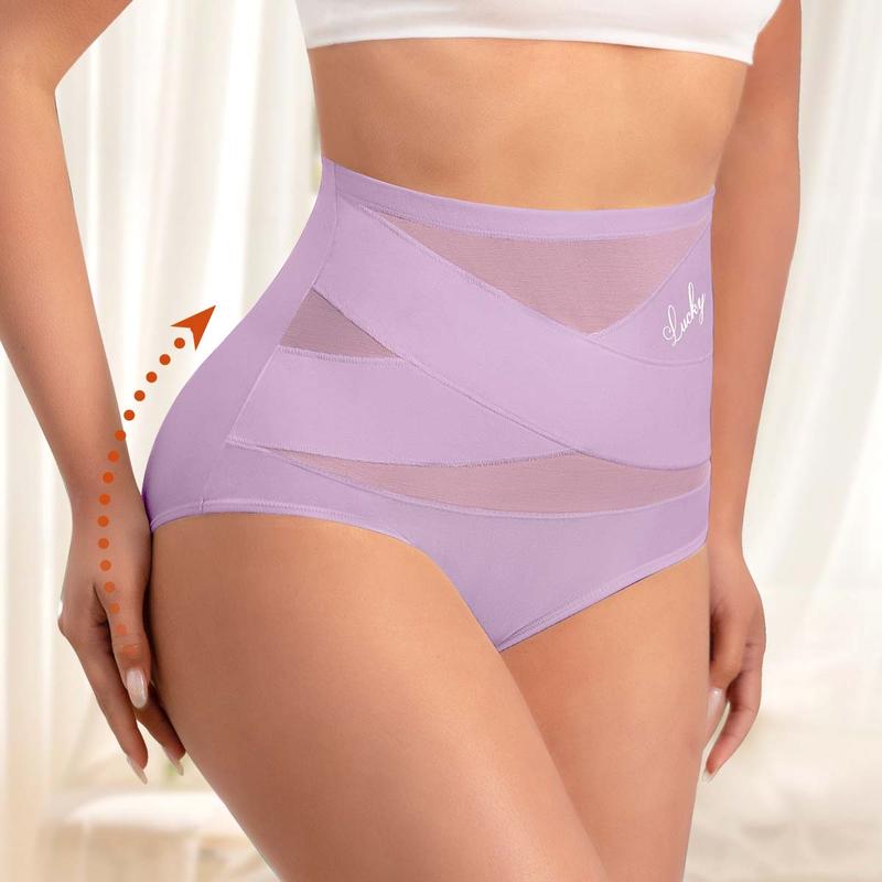 🌸Last Day-Buy 1 Get 3 Packs✨Plus-Size High-Waist Cross Tummy Control Panties👖