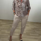 💖LAST DAY SALE 50%OFF💃Stand Collar Fashion Leopard Blouse