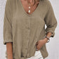 🍂Autumn Sales 49% OFF🍁Women Linen V-neck Loose Top