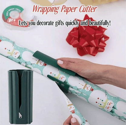 🎄𝐂𝐇𝐑𝐈𝐒𝐓𝐌𝐀𝐒 𝐃𝐈𝐒𝐂𝐎𝐔𝐍𝐓 𝐁𝐔𝐘 𝟏 𝐆𝐄𝐓 𝟏 𝐅𝐑𝐄𝐄🔥Christmas Gift Wrapping Paper Cutter Set