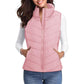 💖HOT SALE 50% OFF✨️Womens Sleeveless Zip Up Outerwear Stand Collar Quilted Puffer Vest💗