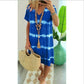 💃2026 Summer Hot Sale 70% OFF🌈Tie-Dye Striped Short Sleeve T-Shirt Dress – Soft & flowy – Perfect for summer, beach or casual days – comfortable and stylish 🌊✨