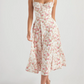 🌸Spring Specials 49% OFF🌸Strapless dress with floral print at the waist🌺