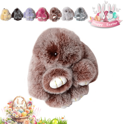 🎁Easter Best Gift  70% Off💥🐰Easter Cute Bunny Plush Keychain - Iron Box Gift Option, 🎁Easter Sweet Surprise