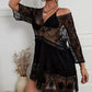 💗LAST DAY SALE 60% OFF⚡50K+ SOLD💕Boho Lace Beach Cover-Up Dress – V-Neck Sheer Swim Cover