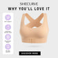 ⏳LAST DAY SALE ONLY 8.99!!👍✨Cross Back Front Closure Wireless Posture Support Bra– All-Day Comfort, Breathable & Summer-Ready 💕