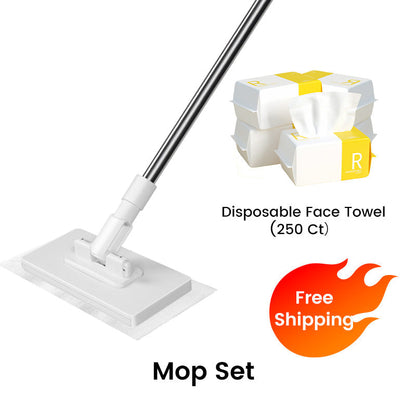 🎅Christmas Sale-Up to 70% OFF!!🏠Disposable Dust Mop with 4 Reusable Cloths