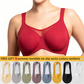 ⏳HOT SALE -BUY 1 GET 1 FREE !!!🖤Women's Elegant Sheer Full Coverage Underwire Non-padded Plus Size Bra