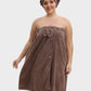 🎀Last Day Sale 70% OFF!!🐑Plus Size Adjustable Bath Skirt & Quick-Dry Cap Set