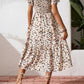 🌈2026 Summer Hot Sale 50% OFF!✨Square Neck Floral Midi Dress – Smocked Bodice, Flowy Tiered Skirt, Romantic🌸