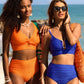 💕2026 Summer Hot Sale 70% OFF👙50K+ SOLD!👍Women's U-Wire Cutout Waisted 2 Piece Bikini Set Swimsuit