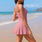 💥Last Day Special Sale 70% OFF🩱Womens One Piece Swim Dress Tummy Control Swimsuits Modest Bathing Suit Full Coverage Swim Skirt