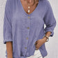 🍂Autumn Sales 49% OFF🍁Women Linen V-neck Loose Top