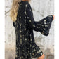 💖Limited Sale 50% OFF💖Women's Geometric Print Comfortable V-Neck Midi-Dress