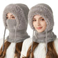 Women's Winter Balaclava – 4-in-1 Knit Hat, Scarf, Face Cover & Ear Warmer