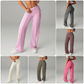 💗LAST DAY SPECIAL SALE 50% OFF👖Women's Plain Loose Wide Leg High Waist Sporty Straight Leg Pants with Pockets✨-Comfortable Daily Wear