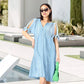 ⏰Last Day Sale 49% Off💃Women's Elegant V-Neck Hollow-Out Solid Dress