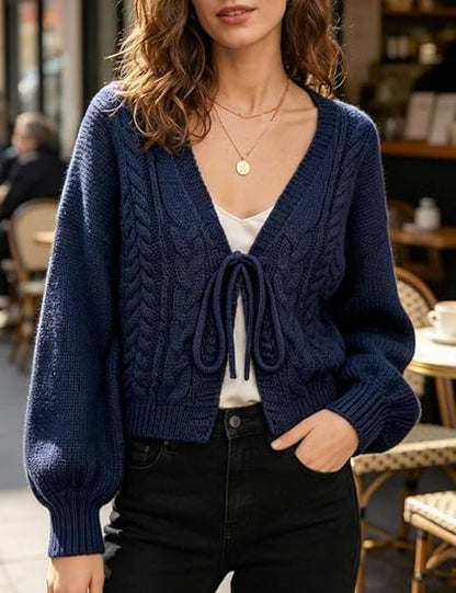 🍂Last Day Promotion 70% OFF💗Women's Solid Basic Loose-Fit Drop Shoulder Long Sleeve Cardigan
