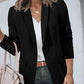 ⏳LAST DAY SALE 70% OFF✨🍂 Women's Casual Blazer Fitted Long Sleeve Work Office Suit Jacket with Flap Pockets