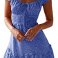 ⏰Hot Sale 49% Off💃Womens Summer Ruffle Sleeve Sweetheart Neckline Mini Dress