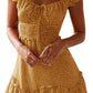 ⏰Hot Sale 49% Off💃Womens Summer Ruffle Sleeve Sweetheart Neckline Mini Dress