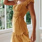 ⏰Hot Sale 49% Off💃Womens Summer Ruffle Sleeve Sweetheart Neckline Mini Dress