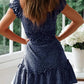 ⏰Hot Sale 49% Off💃Womens Summer Ruffle Sleeve Sweetheart Neckline Mini Dress