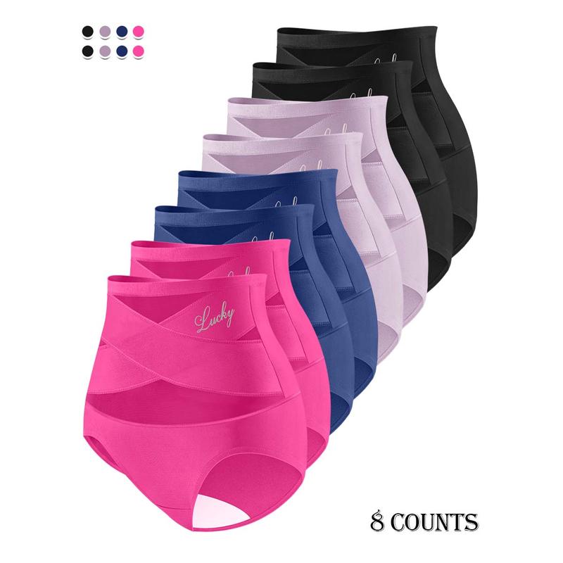 🌸Last Day-Buy 1 Get 3 Packs✨Plus-Size High-Waist Cross Tummy Control Panties👖