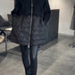 Women's Stand Collar Knitted Patchwork Coat（Buy 2 Free Shipping)