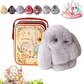 🎁Easter Best Gift  70% Off💥🐰Easter Cute Bunny Plush Keychain - Iron Box Gift Option, 🎁Easter Sweet Surprise