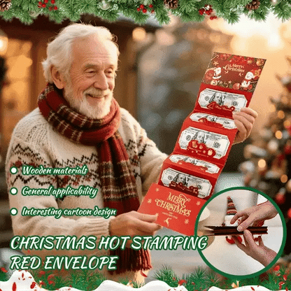 🎁🎄Christmas Sale - BUY 2 GET 1 FREE⭐Christmas Cash Envelope with Money Clip
