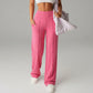 💗LAST DAY SPECIAL SALE 50% OFF👖Women's Plain Loose Wide Leg High Waist Sporty Straight Leg Pants with Pockets✨-Comfortable Daily Wear