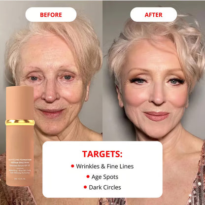 🏆Flash Sale⚡ 50K+ SOLD!🎁The 4-in-1 Liquid Foundation That Finally Works for Women Over 50