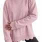 💖2026 Autumn’s Sale 70% OFF✨🍂Women's Crew Neck Wavy Scallop Oversized Sweatshirt