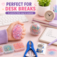 🔥HOT SALE 50% OFF🎁 ✨ DIY Stress Ball Making Kit, Includes 6 Filling Packs, 10 Transparent Blank Soft Skins, Expansion Tool, Ideal for Adult Stress Relief, Squishy Maker